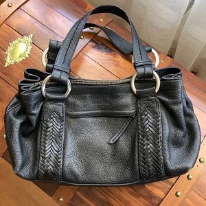 Calvin Klein black leather purse